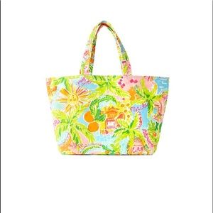 Florida Lilly Pulitzer Canvas Tote